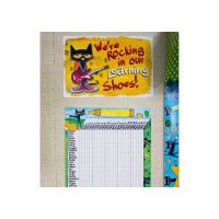 Edupress Pete The Cat Were Rocking In Our Learning Shoes Bulletin Board Ep62383