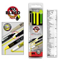 Gt Luscombe Company Inc No Bleed Variety Pack No Smearing Or Fading Pigmented Ink Yellow Accugel Bible Dry Zebrite D