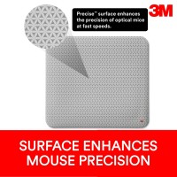 3M Precise Mouse Pad Enhances The Precision Of Optical Mice At Fast Speed 9 In X 8 In Mp114Bsd1