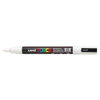 Uniball Posca Marker Pen Pc3M White 3 Pack Of Pens