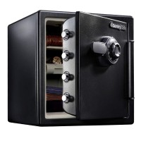 Sentrysafe Fireproof And Waterproof Black Steel Home Safe With Dial Combination Lock For Cash Or Documents 123 Cubic Feet 17