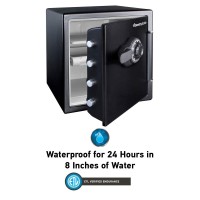 Sentrysafe Fireproof And Waterproof Black Steel Home Safe With Dial Combination Lock For Cash Or Documents 123 Cubic Feet 17