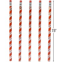 Rhode Island Novelty 75 Candy Cane Prism Pencil