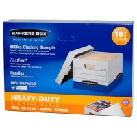 Bankers Box Heavy Duty File Boxes Letterlegal 10 Count