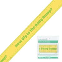 How Big Is The Baby Bump Yellow Measuring Tape Game 150Ft 1 Piece Perfect Baby Bump Measuring Tape Party Activity For