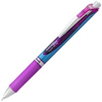 Pentel Gel Ink Pen Energel Rtx Retractable Gel Pen 05Mm Fine Point Needle Tip Violet Ink Bln75Bp2V