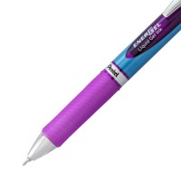 Pentel Gel Ink Pen Energel Rtx Retractable Gel Pen 05Mm Fine Point Needle Tip Violet Ink Bln75Bp2V