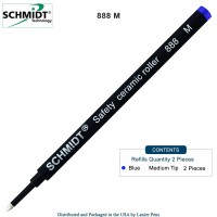 2 Pack Blueschmidt 888 Medium Rollerball Refill