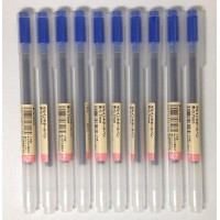 Muji Gel Ink Ballpoint Pens 07Mm Blue Color 10Pcs