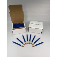 Half Pencils With Eraser - Golf  Classroom  Pew  Parties  Events  Short  Mini  Non Toxic  Hexagon  Sharpened  2 Pencil  Color - Blue (Royal)  Box Of 72  (1/2 Gross) Golf Pocket Pencils