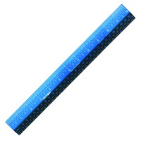 Victor Ez12Pbl Plastic Dual Color 12 Inch Easy Read Ruler With Inches Centimeters And Millimeters Measurements Blueblack