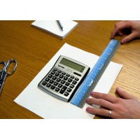 Victor Ez12Pbl Plastic Dual Color 12 Inch Easy Read Ruler With Inches Centimeters And Millimeters Measurements Blueblack