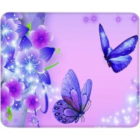 Purple Butterfly Customized Rectangle Mousepad Mouse Pad