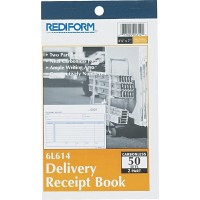 Rediform 6L614 Delivery Receipt Book 6 38 X 4 14 Twopart Carbonless 50 Setsbook