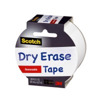 Scotch Dry Erase Tape 188 X 5 Yards 1 Roll White 1905Rdewht