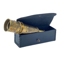 16 Spyglass Nautical Handheld Brass Telescope With Boxcase Religious Gifts For Boys Engraved With Quote Joshua 19 Be Str