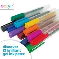 Ooly Color Luxe Gel Pen Set Of 12 Coloring Drawing And Notetaking Gel Pens Great For Journaling Scrapbooking And Any Adu