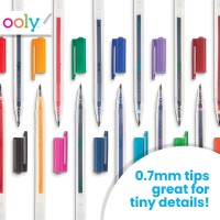 Ooly Color Luxe Gel Pen Set Of 12 Coloring Drawing And Notetaking Gel Pens Great For Journaling Scrapbooking And Any Adu