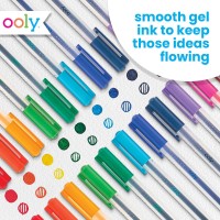 Ooly Color Luxe Gel Pen Set Of 12 Coloring Drawing And Notetaking Gel Pens Great For Journaling Scrapbooking And Any Adu