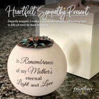 Pavilion Light Your Way Terracotta Candle Holder In Remembrance Of My Mothers Eternal Light Love Text Design Bereavem