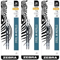 Zebra G301 Jkrefill 07Mm Black 2 Refills Pack Of 3