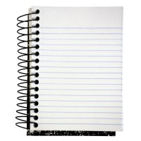 School Smart Spiral Composition Book Nonperforated Wide Ruled 512 X 4 Inches 200 Sheets