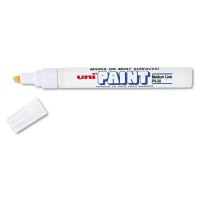 Sanford 63613 Unipaint Oil Based Marker Medium Point White Ink 1Each