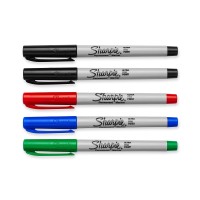 Sharpie 37675Pp Permanent Markers Ultra Fine Point Assorted Colors 5Set