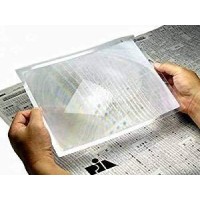 3X Full Page Book Reading Magnifying Lens Sheet Fresnel Magnifier Read Books Newspapers And Maps Non Glass Unbreakable Optical P