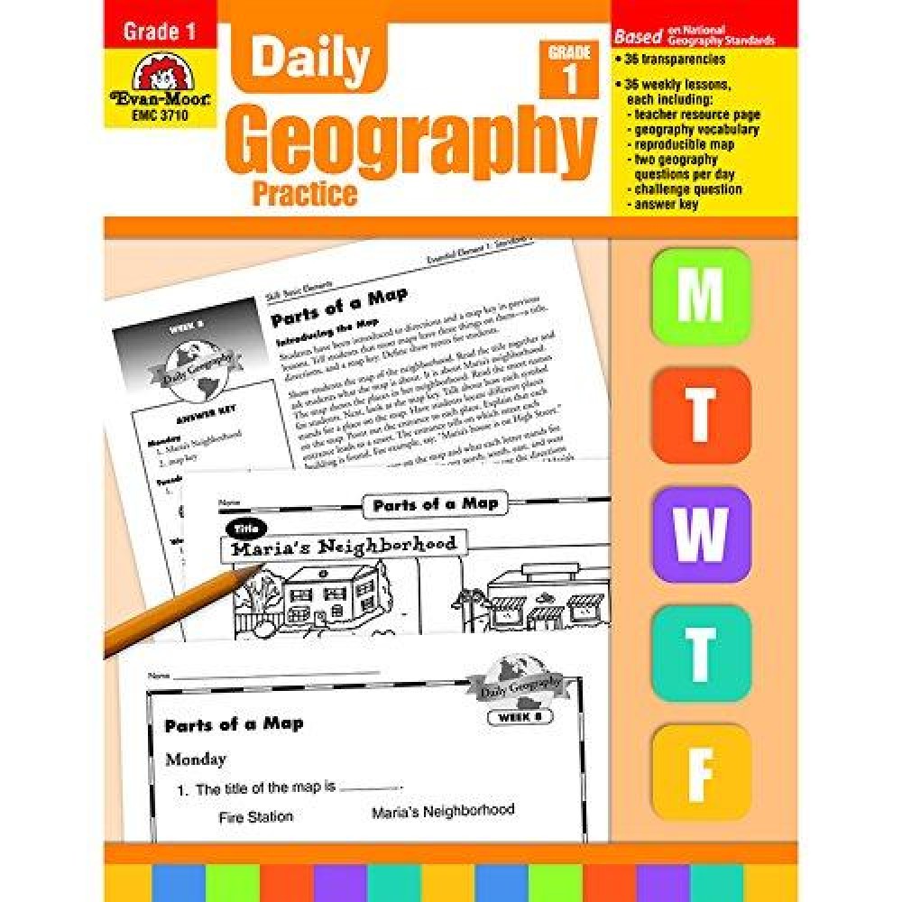 Evanmoor Daily Geography Practice Gr 1 Set Of 3