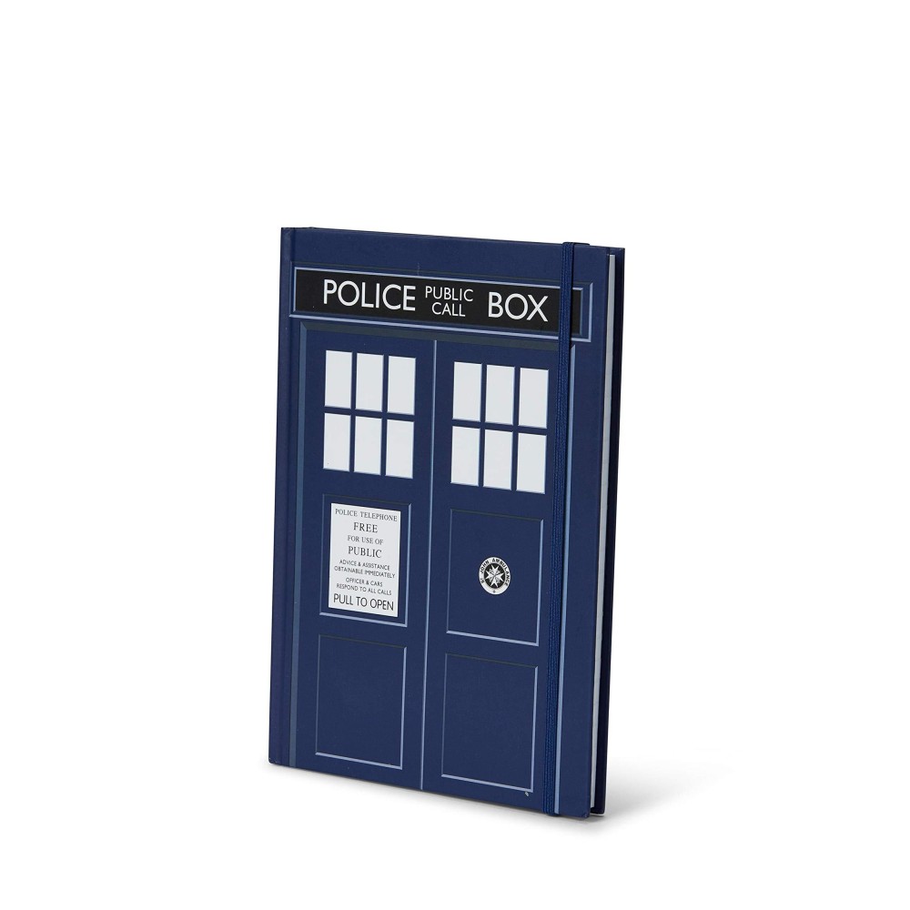 Doctor Who Tardis Standard Notebook Large 6Inch X 85Inch Hardcover Journaldiary Includes 80 White Lined Paper Pages D