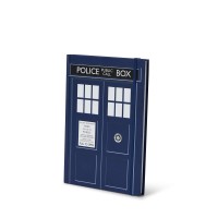 Doctor Who Tardis Standard Notebook Large 6Inch X 85Inch Hardcover Journaldiary Includes 80 White Lined Paper Pages D