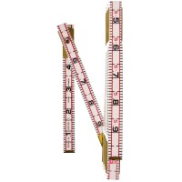 Lufkin 1066Dn 6 X 58 Engineers Scale Wood Rule Red End