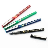 Pilot V7 Hitechpoint Rollerball Mixed Pack Of 4 Blackbluegreenmulticolorred