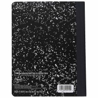 Mead Composition Notebook Wide Ruled 100 Sheets 6 Pack 09910 Blackwhite