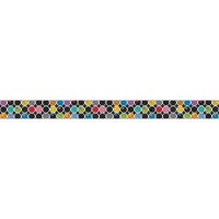 Carson Dellosa 36 Ft Straight Colorful Chalkboard Bulletin Board Borders 12 Doublesided Zig Zag And Polka Dot Border For Class