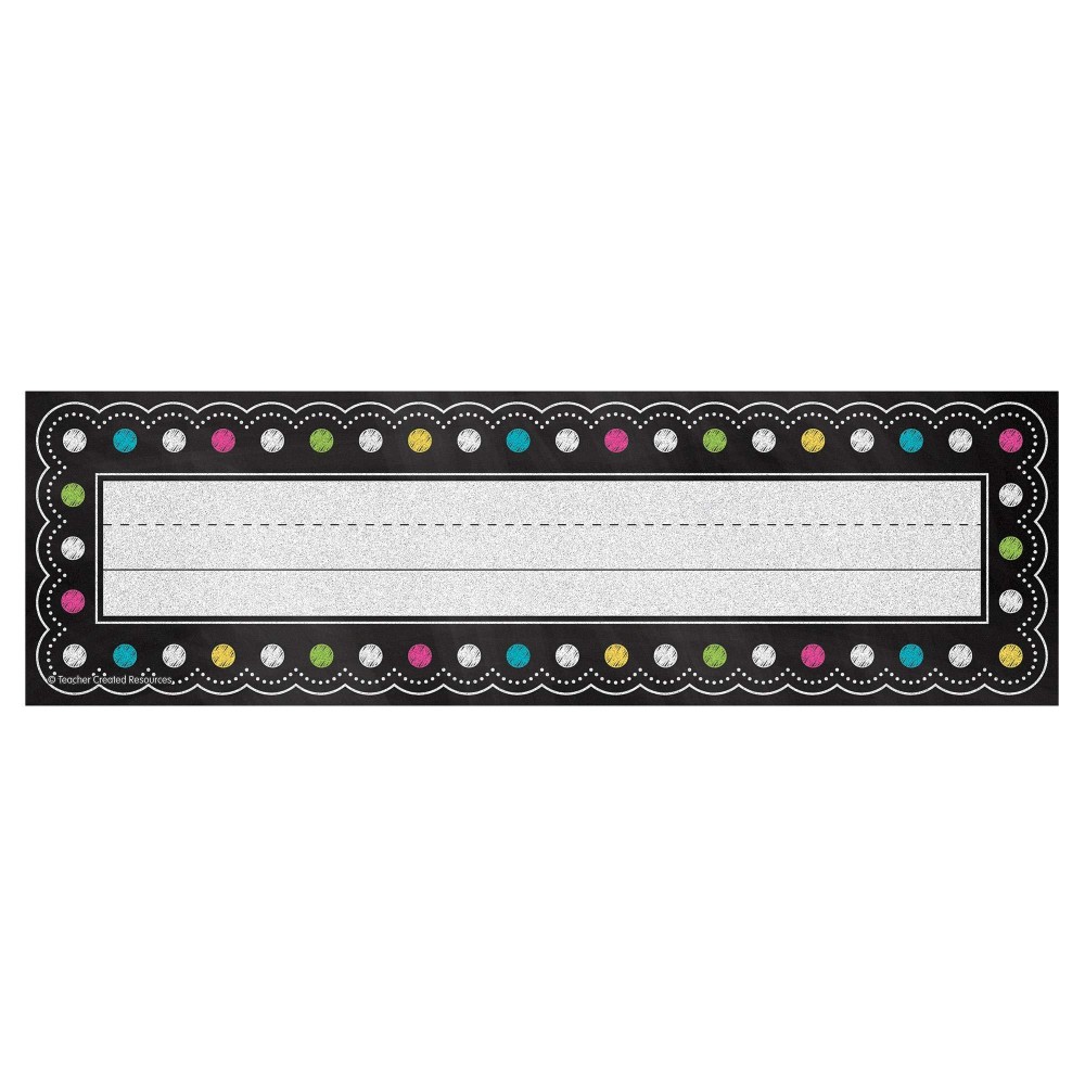 Teacher Created Resources Chalkboard Brights Name Plates 5624