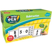 Teacher Created Resources Power Pen Learning Cards Subtraction 6458 Medium