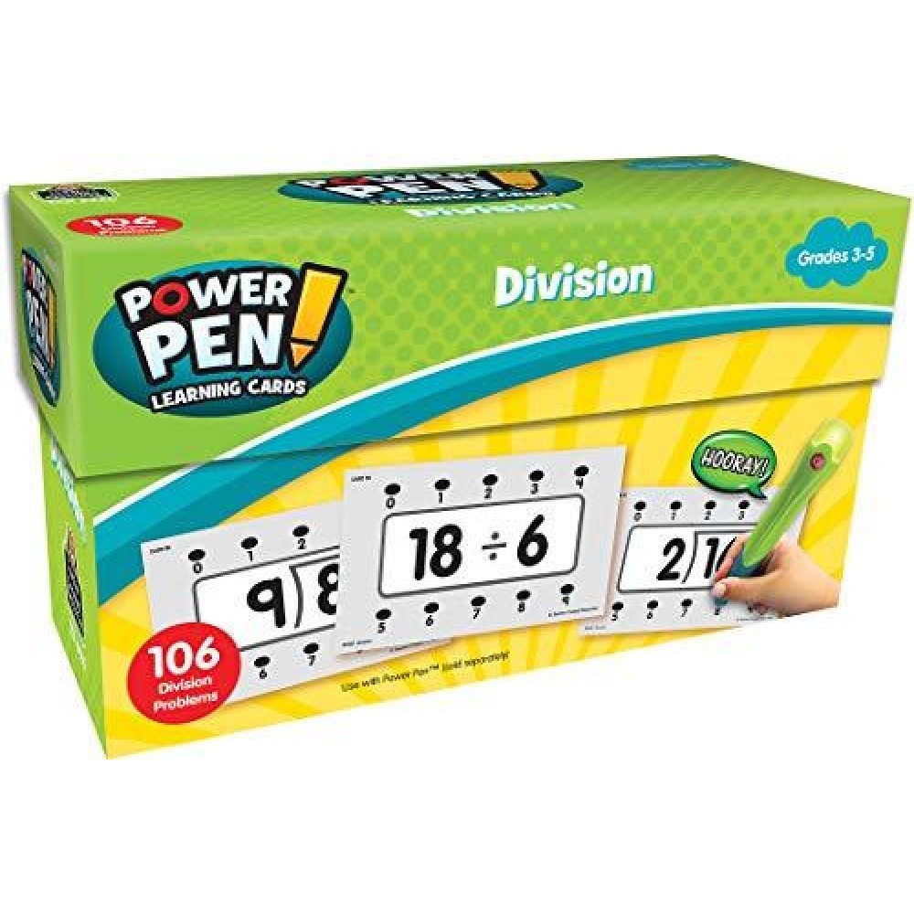 Teacher Created Resources Power Pen Learning Cards Division 6460