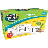 Teacher Created Resources Power Pen Learning Cards Fractions 6463