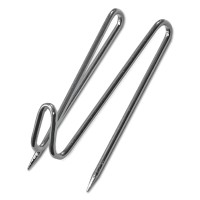 Advantus 75370 Panel Wall Wire Hooks Silver 25 Hookspack