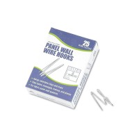 Advantus 75370 Panel Wall Wire Hooks Silver 25 Hookspack