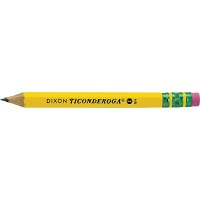 Ticonderoga 13472 Woodcase Golf Pencil Hb 2 Yellow Barrel 72Box