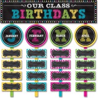 Teacher Created Resources Chalkboard Brights Mini Bulletin Board Set 21 X 5 Inch Multicolor