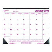 Brownline 22 X 17 2016 Monthly Desk Pad Virgin Paper C17312016