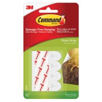 Command Small Refill Strips White 20Strip 2Pack