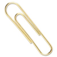 Acco Brands Value Pack Of 100 Acco Gold Tone Jumbo Paper Clips Smooth Finish Steel Wire 20 Sheet Capacity 2 Boxes 50 Clips