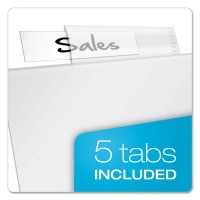 Cardinal 84010 Poly Ring Binder Pockets 11 X 8 12 Clear 5Pack