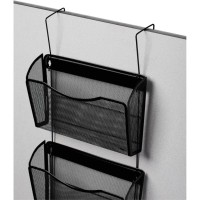 Rolodex Expressions Mesh 3Pack Hanging Wall Files 3 Pockets 335 Height X 14 Width X 66 Depth Black Steel 1 Each