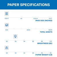 Hammermill Printer Paper 20 Lb Copy Paper 85 X 11 1 Small Pack 400 Sheets 92 Bright Made In The Usa